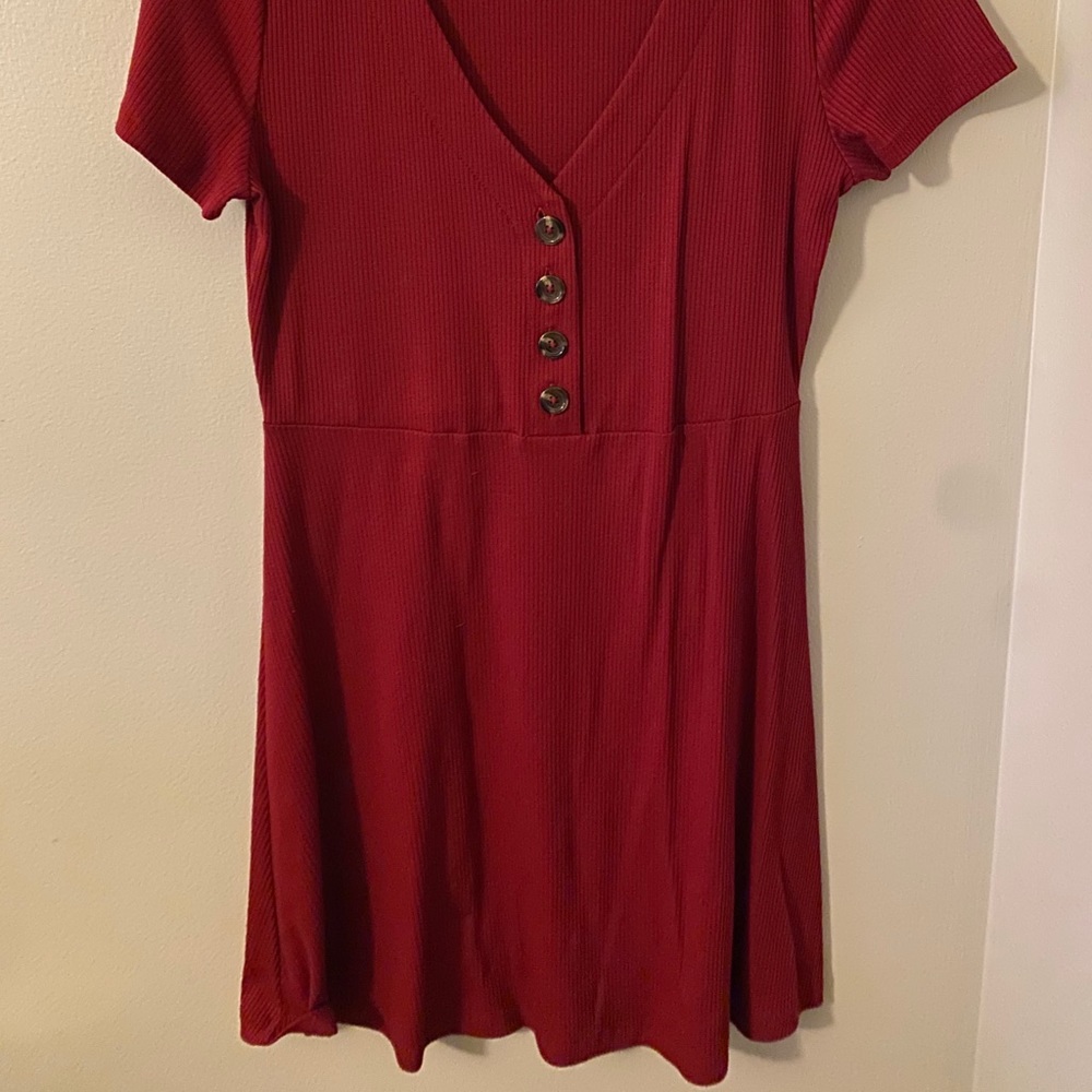 Red Mini Dress - Picture 2 of 3